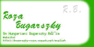 roza bugarszky business card